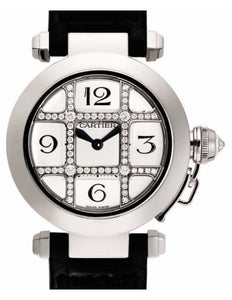 Cartier Ladies WJ11932G Pasha 18K White Gold Watch