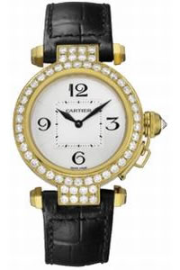 Cartier Ladies WJ11941G Pasha 32MM 18K Yellow Gold Watch