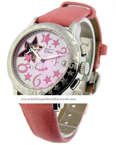 Zenit Ladies 03.1233.4021/87C Baby Star Sea Open Pink Dial